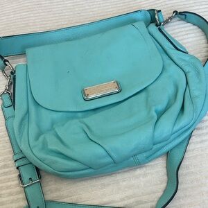 Marc Jacobs Aqua Leather Shoulder Bag